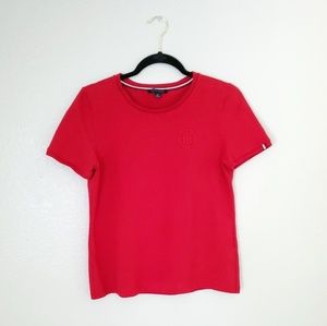 Tommy Hilfiger Red Crew Neck Shirt